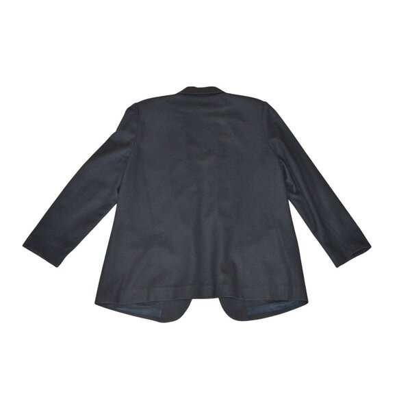 Sag Harbor Single Breast Black Blazer 100% Wool Women Size 14 Petite Suit Jacket - Picture 9 of 10